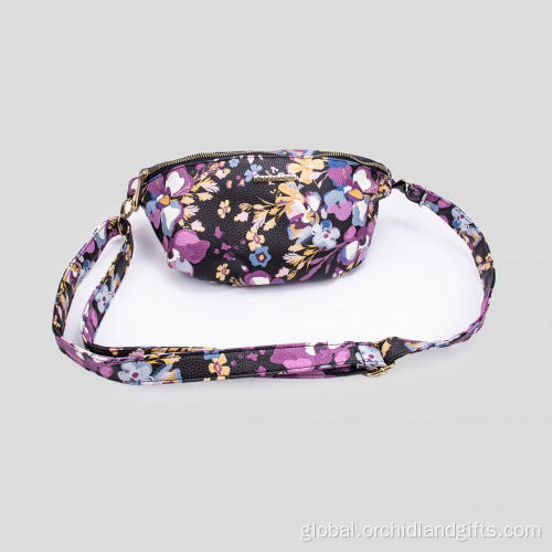 Women's flower print belt bag